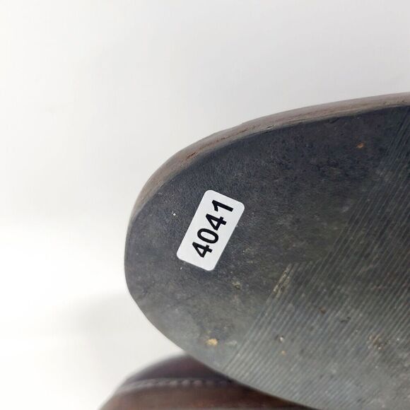 Campanile Shoes Mens 10 Brown Leather Wingtip Derby Full Brogue Medallion Oxford - Picture 14 of 14